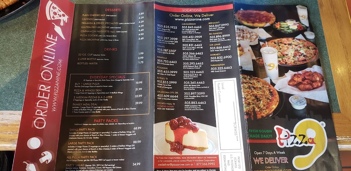 Pizza 9 Menu - Image 3